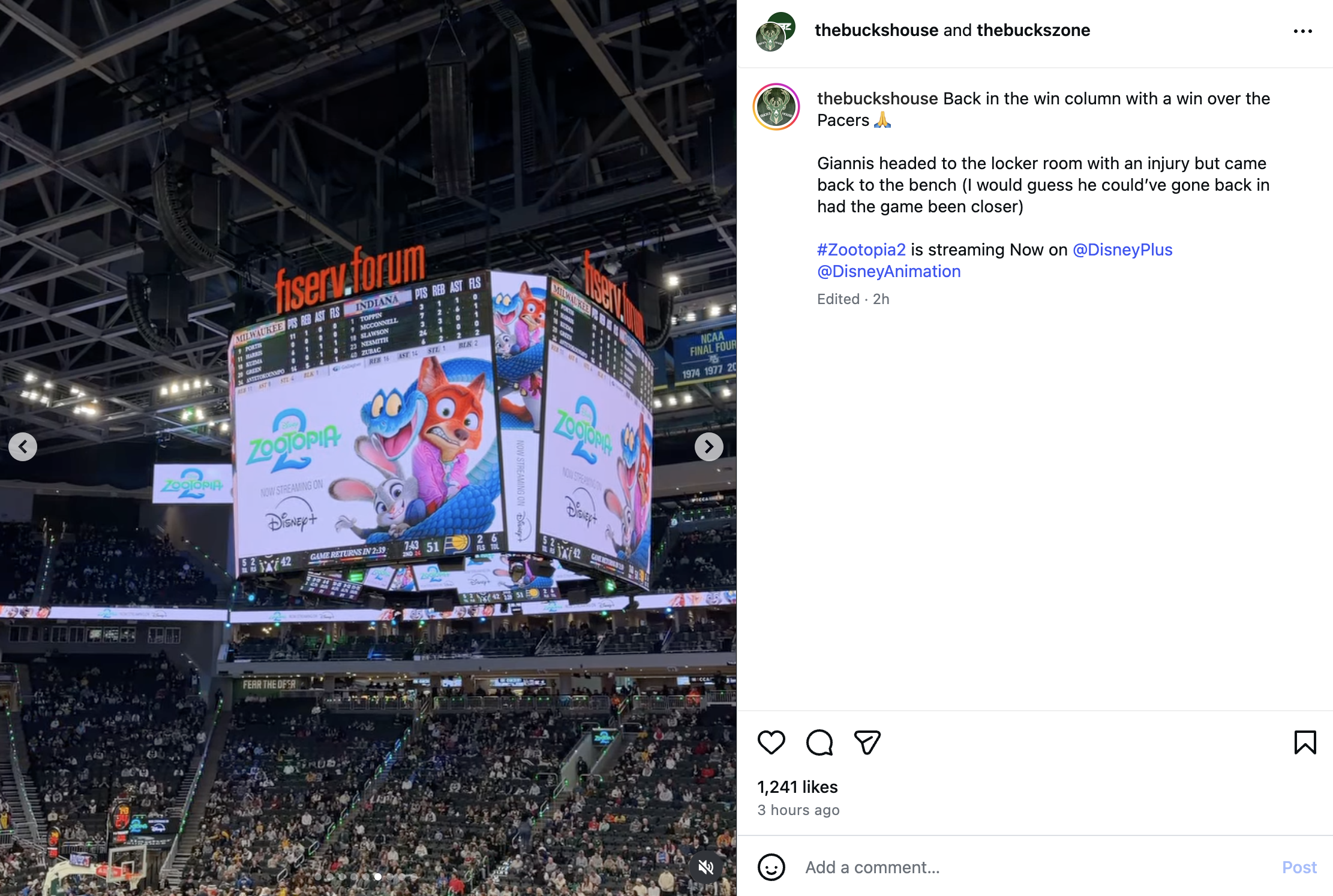The Bucks House - Instagram Post 1
